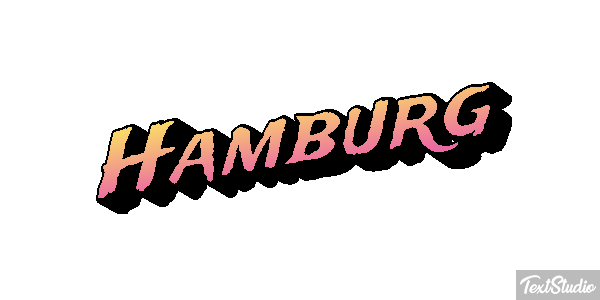 Hamburg テキスト効果