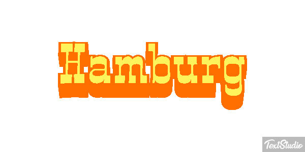 Hamburg テキスト効果
