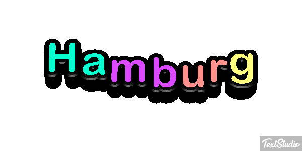 Hamburg テキスト効果