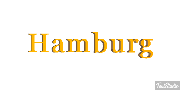Hamburg テキスト効果