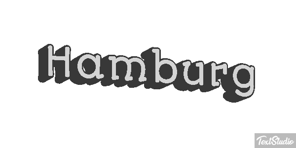 Hamburg テキスト効果