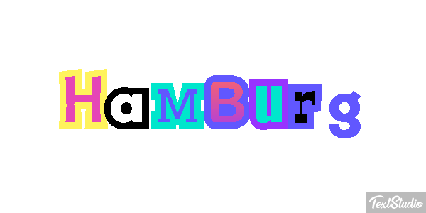 Hamburg テキスト効果