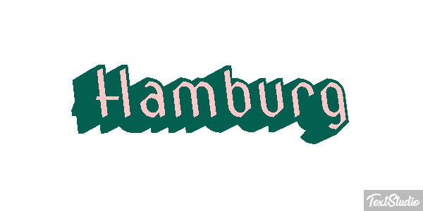 Hamburg テキスト効果