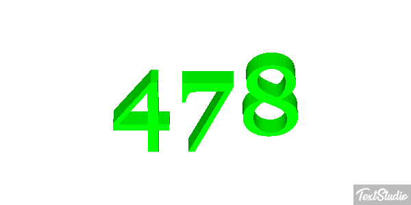 478 Texteffekt