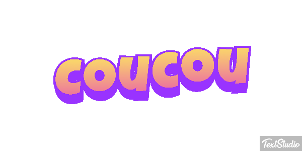 Coucou Effet de texte