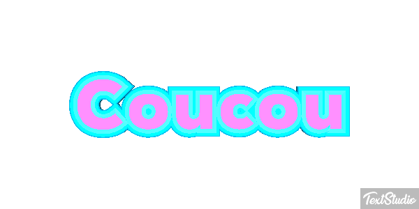 Coucou Effet de texte