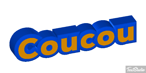 Coucou Effet de texte
