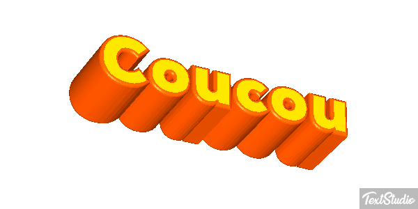 Coucou Effet de texte