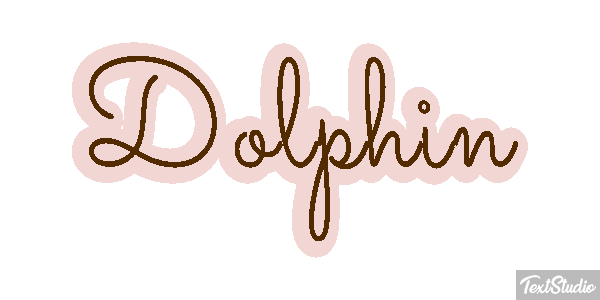 Dolphin Text effect