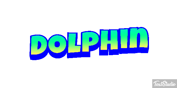 Dolphin Text effect
