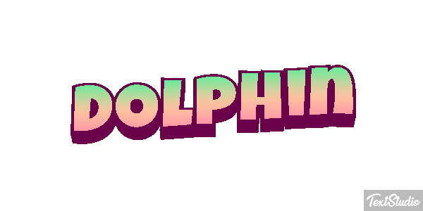 Dolphin Text effect