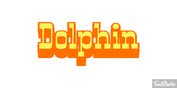 Dolphin Text effect