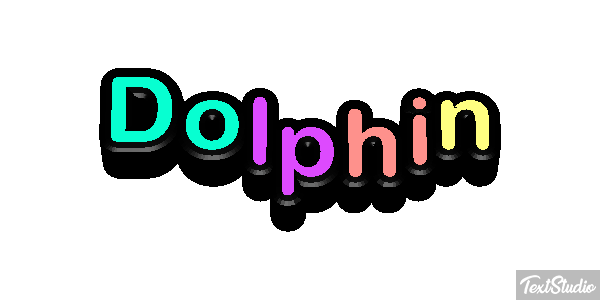 Dolphin Text effect