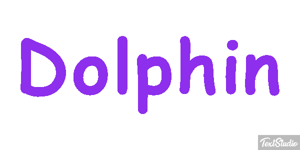 Dolphin Text effect