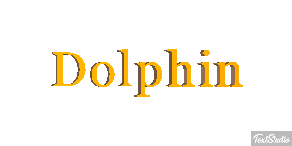 Dolphin Text effect
