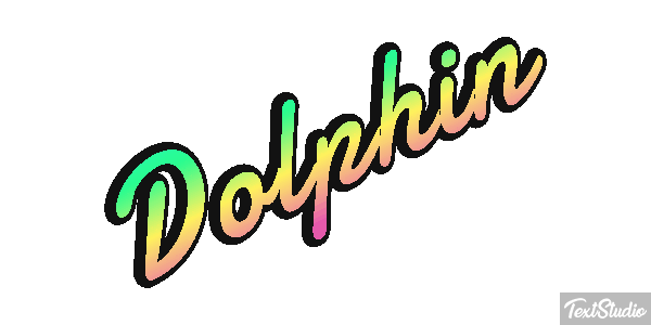 Dolphin Text effect