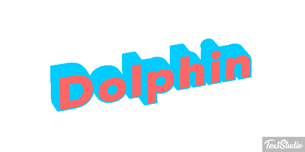 Dolphin Text effect