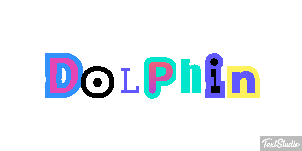 Dolphin Text effect