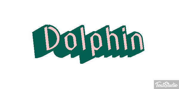 Dolphin Text effect