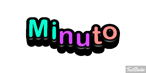 Minuto Efeito do texto