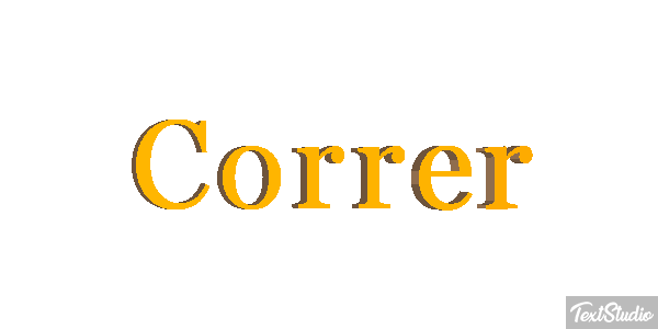 Correr Efecto de texto