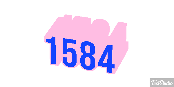 1584 Text effect