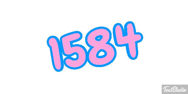 1584 Text effect