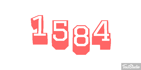 1584 Text effect