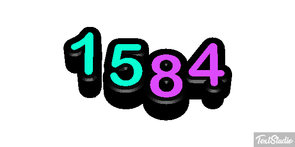 1584 Text effect