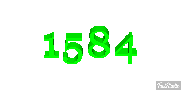 1584 Text effect
