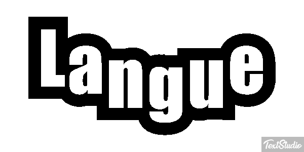 Langue Effet de texte