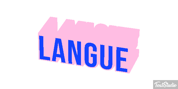 Langue Effet de texte