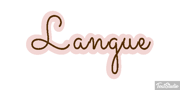 Langue Effet de texte