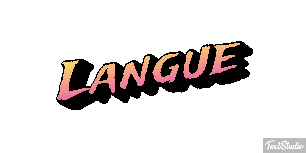 Langue Effet de texte