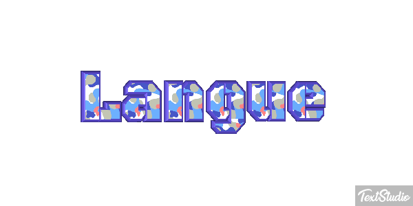 Langue Effet de texte