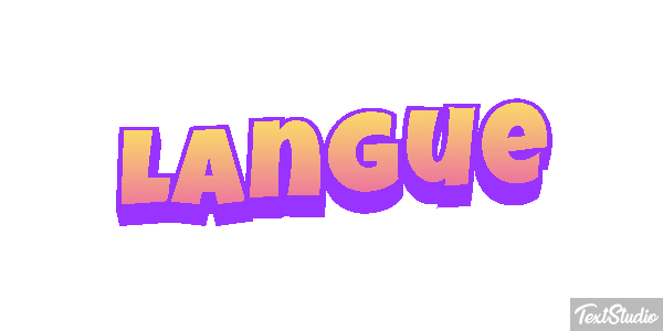 Langue Effet de texte