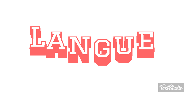 Langue Effet de texte