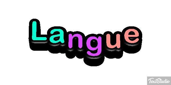 Langue Effet de texte