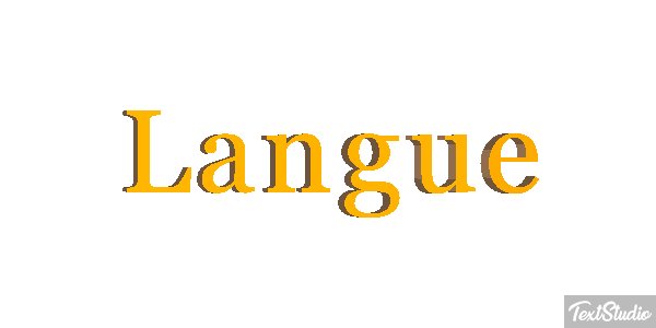Langue Effet de texte