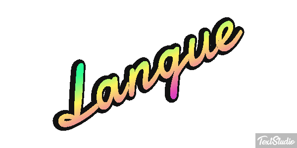 Langue Effet de texte