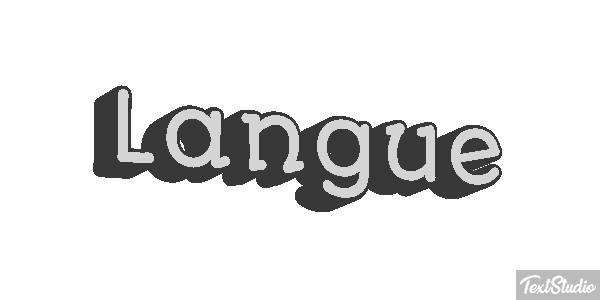 Langue Effet de texte
