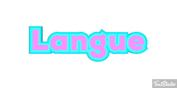Langue Effet de texte