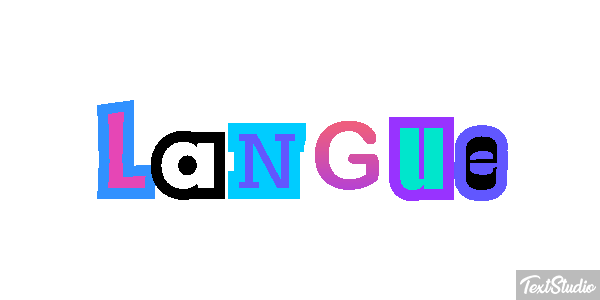 Langue Effet de texte