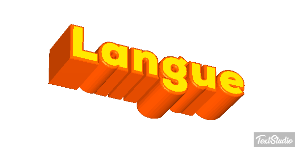 Langue Effet de texte