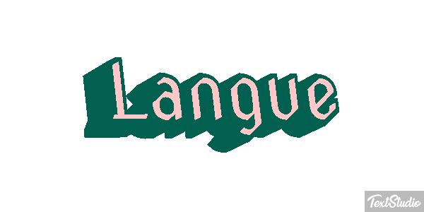 Langue Effet de texte