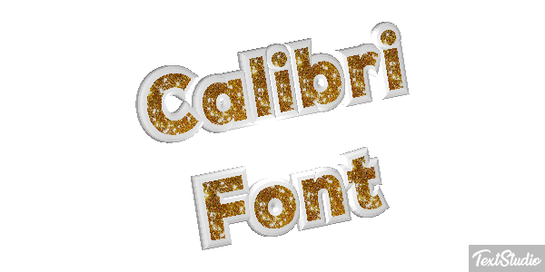 Calibri Font Effet de texte