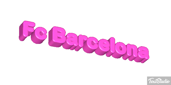 Fç Barcelona Effet de texte