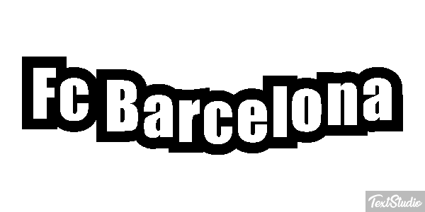 Fç Barcelona Effet de texte