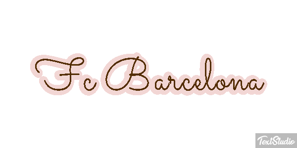 Fç Barcelona Effet de texte