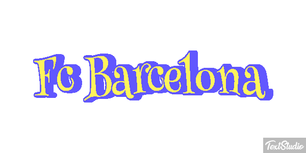 Fç Barcelona Effet de texte
